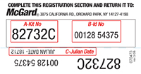 Registration ID